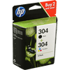 HP 304 schwarz + CMY